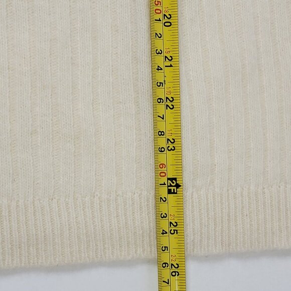 Vintage Pappagallo Beaded Pearl Off-Shoulder Sweater | Angora Wool Blend - Picture 11 of 11